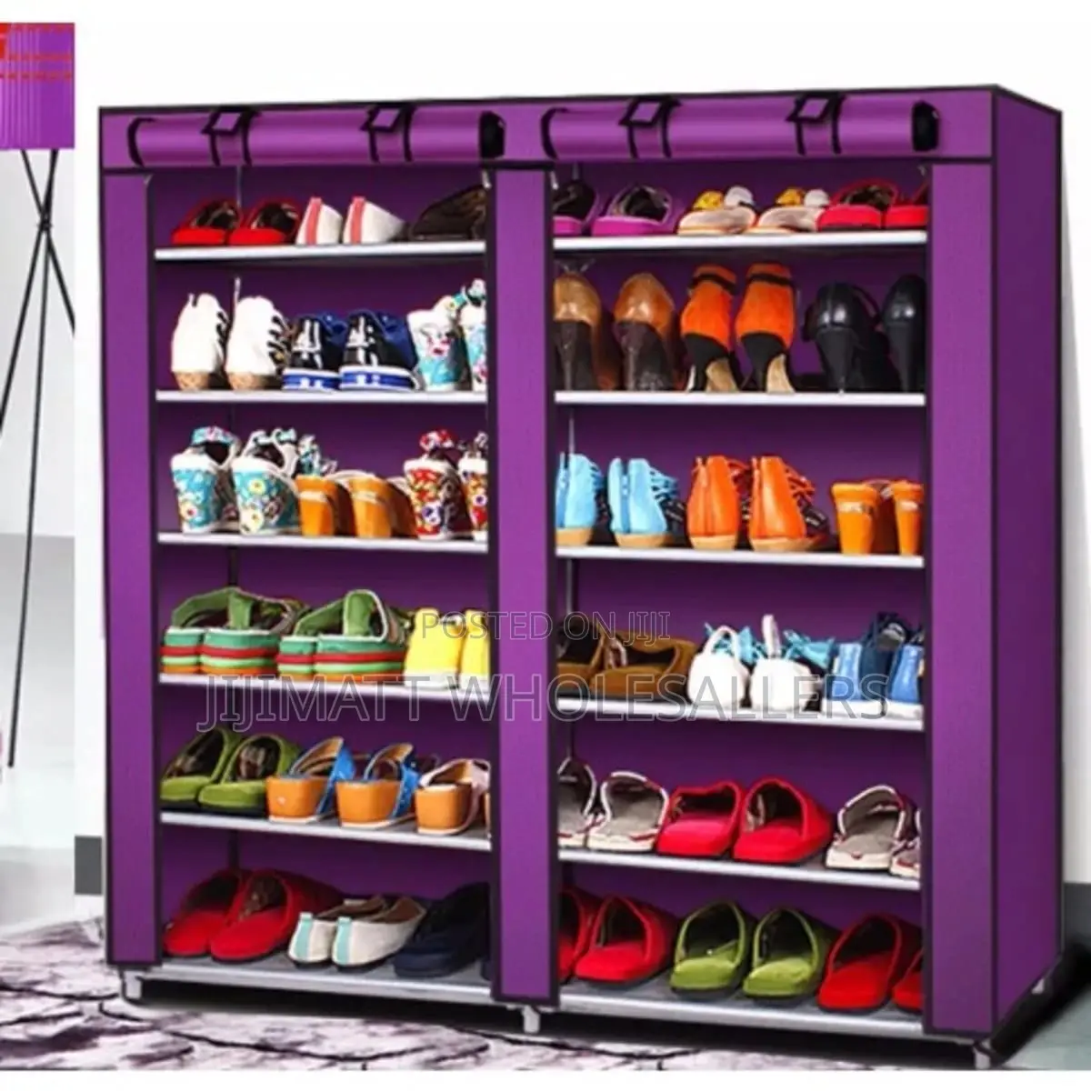Shoe Rack/36 Pair Double Column Shoe Racks Available