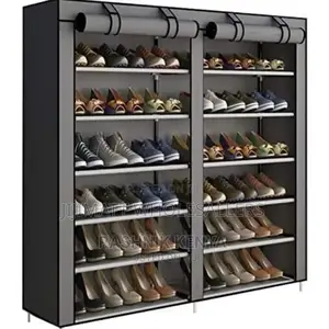36 Pair Double Column Shoe Racks Available
