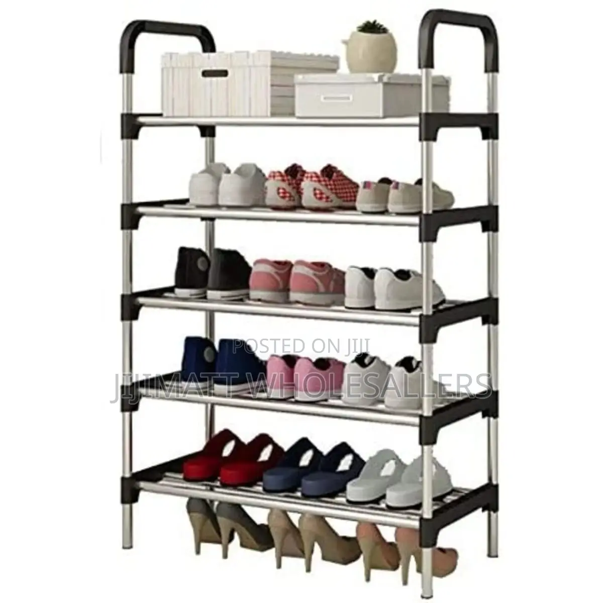 Adjustable Portable 7 Layer Shoe Rack