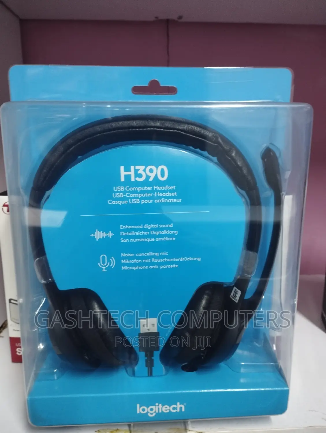 Logitech H390 Wired Headset for Pc/Laptop, Stereo Headphones