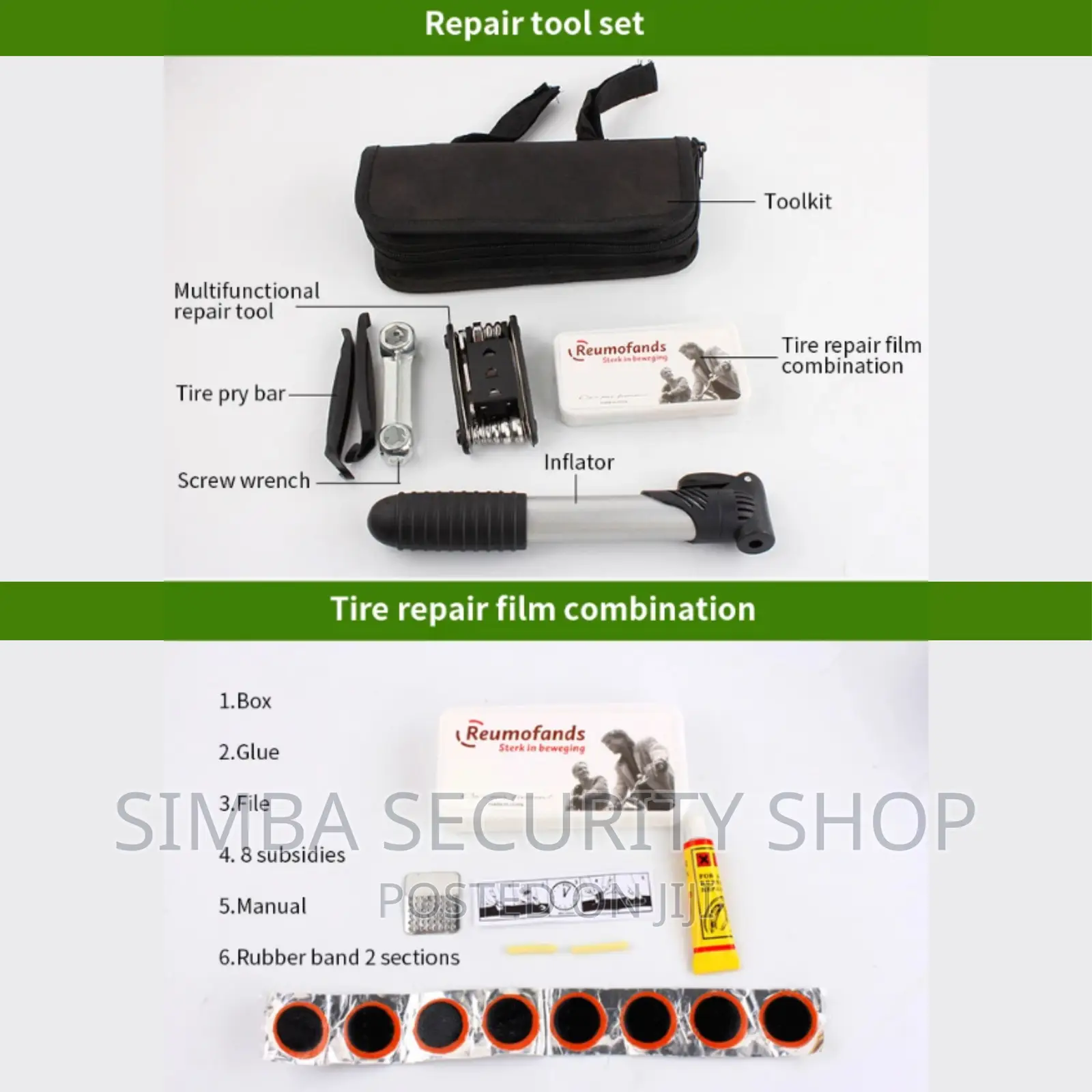 Bicycle Bike Repair Tool Kit Set Accessories Portable Bag