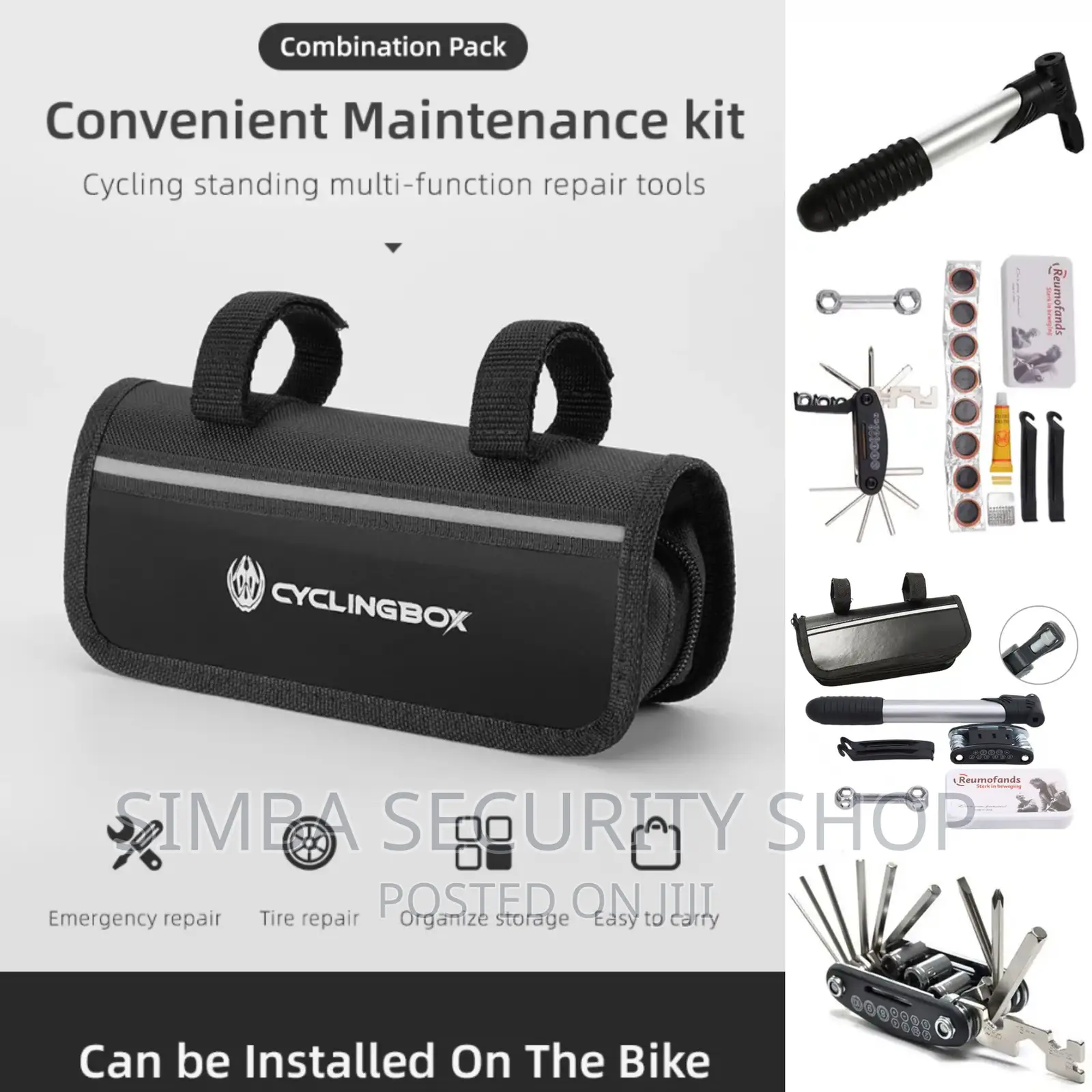 Bicycle Bike Repair Tool Kit Set Accessories Portable Bag