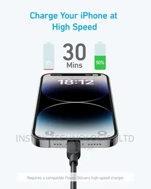 Anker 310 USB-C to Lightning iPhone Braided Cable 6ft/2m