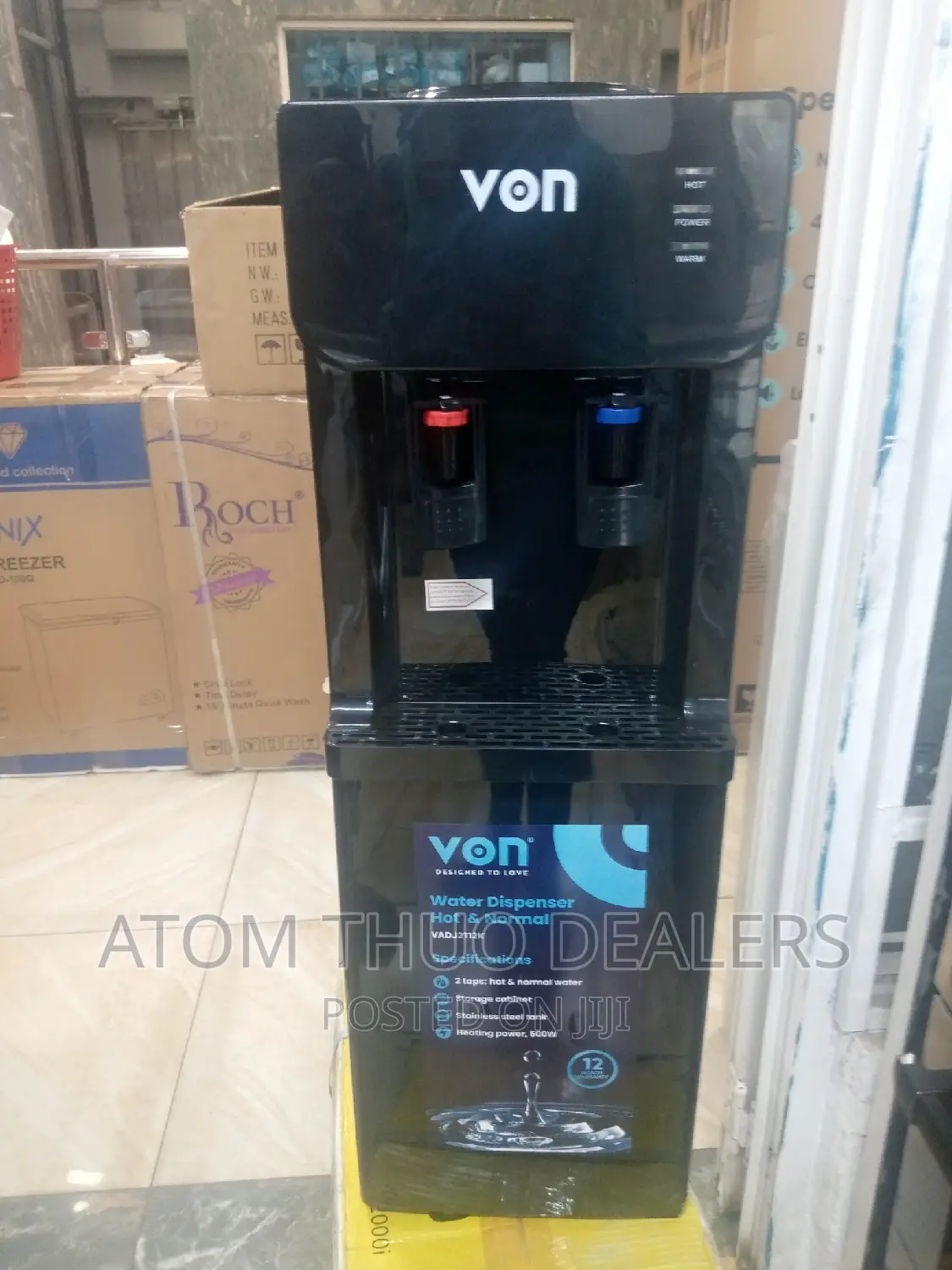 Black Von Hot and Normal Dispenser