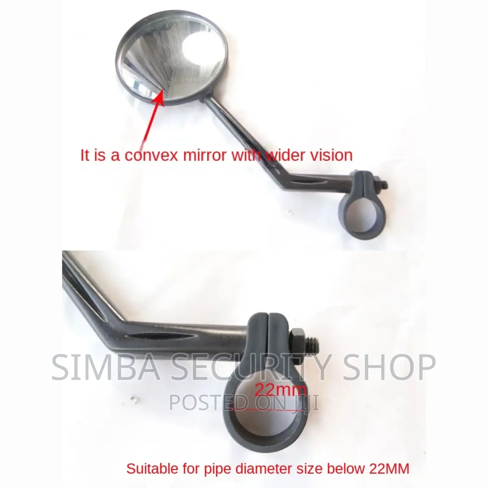 2 Pieces Bike Rear View Mirror Bicycle Motorbike Back Side