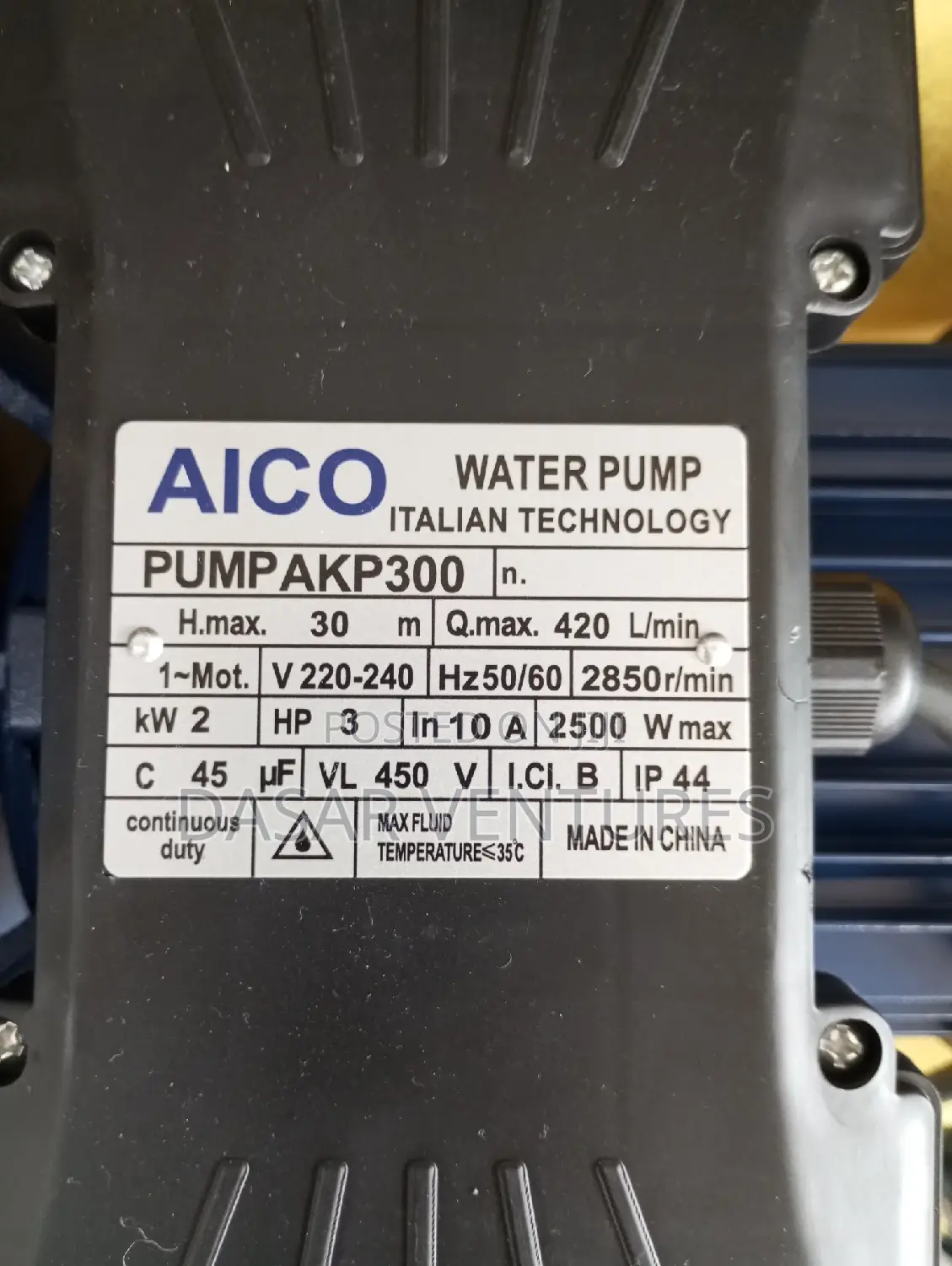 Booster Pump Akp300 Aico
