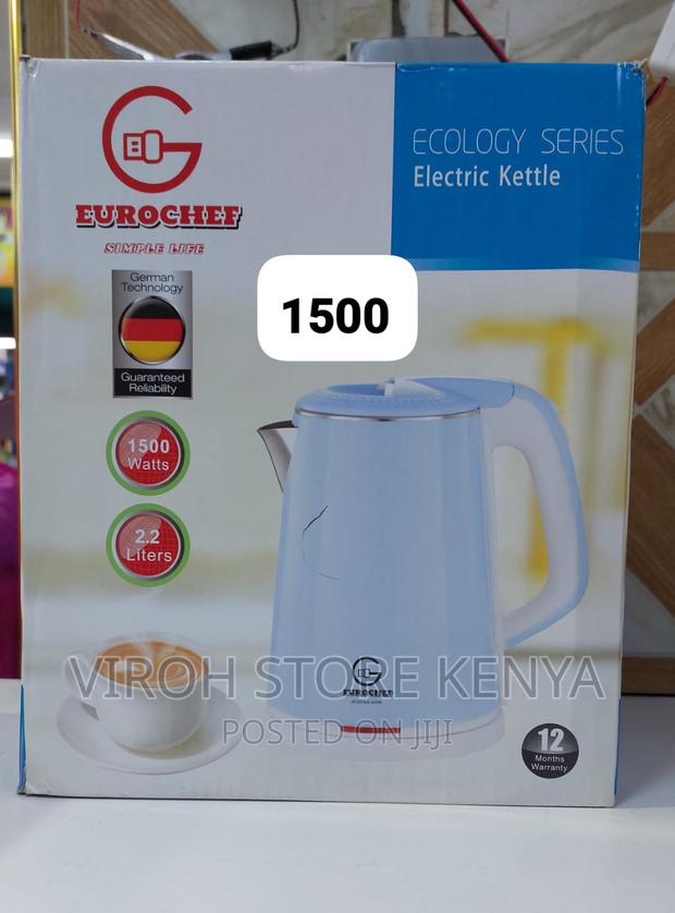 Eurochef Electric Kettle 2.2L 1500watts Water Kettle - main view