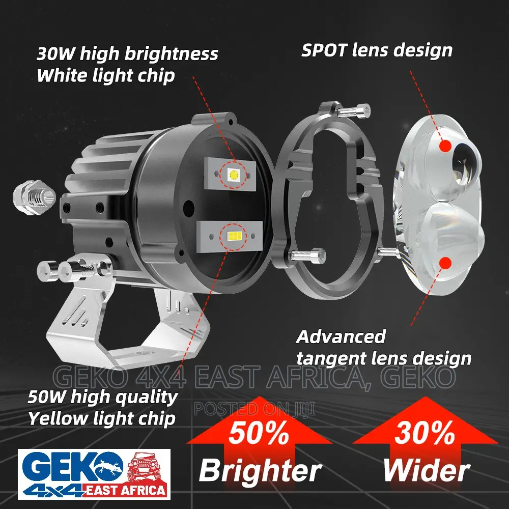 3 Inch Dual Color Eagle Eye Projector Pod Light, Hi And Low