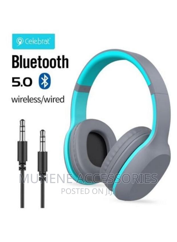 Celebrat A18 Wireless Mic Extra Bass Bluetooth Headphone - thumbnail 2