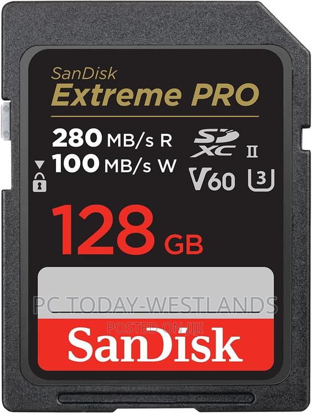 Sandisk 128gb Extreme PRO SDXC Uhs-Ii Memory Card - V60 - thumbnail 2