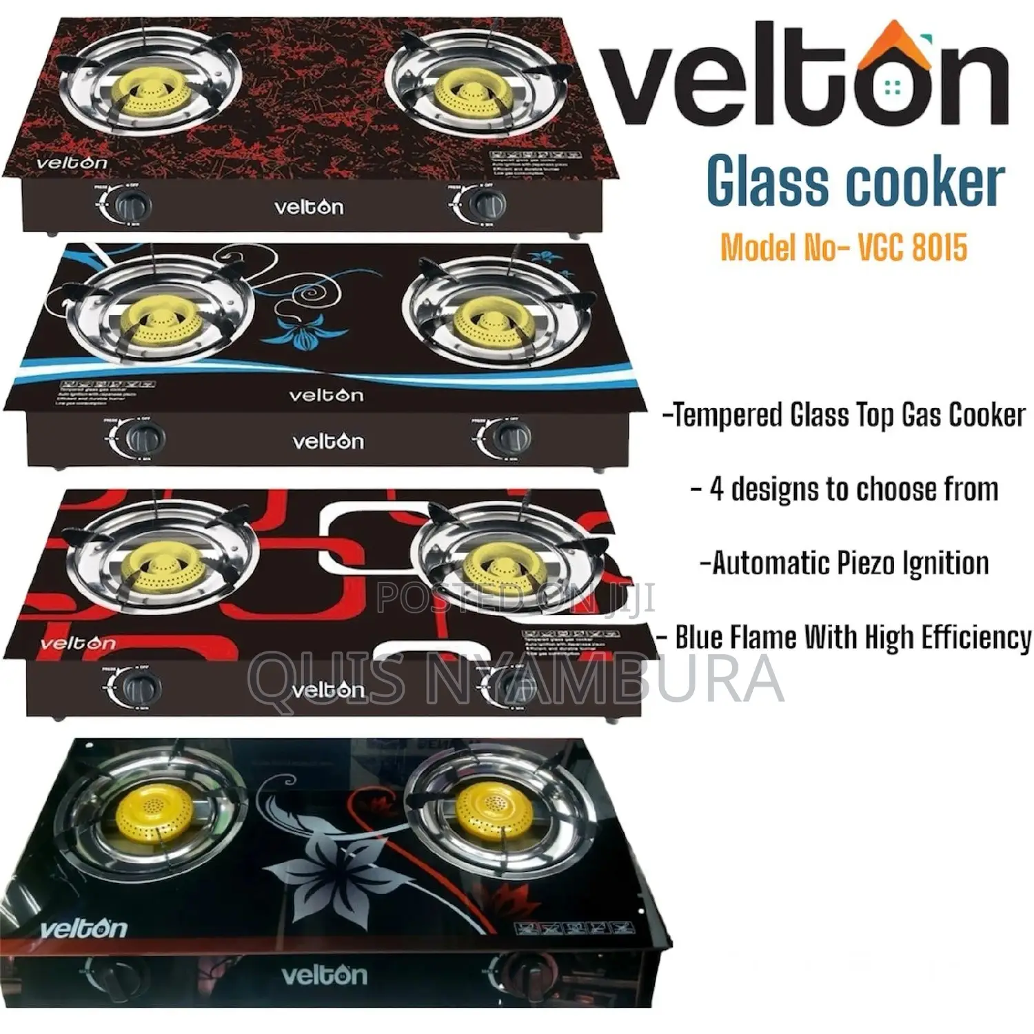 Gas Cooker/ Glass Top Gas Cooker