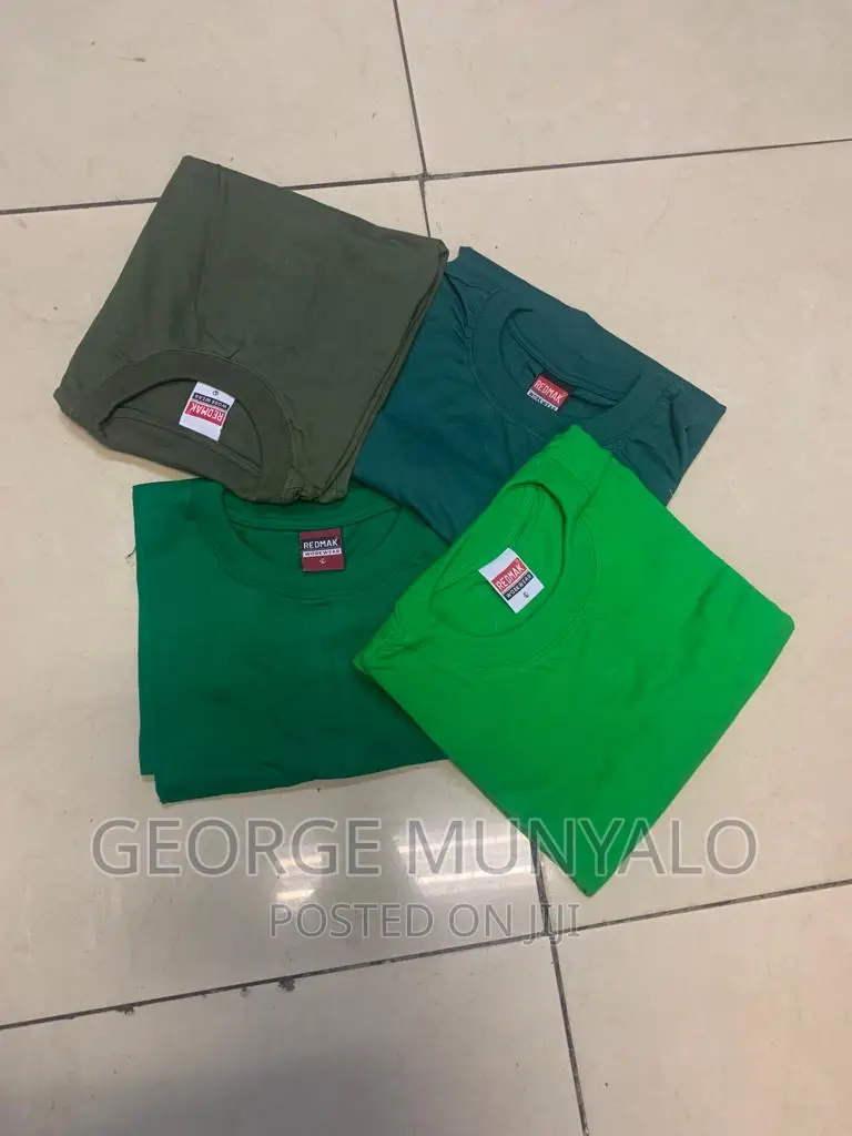 100% Cotton Plain Green T-Shirts