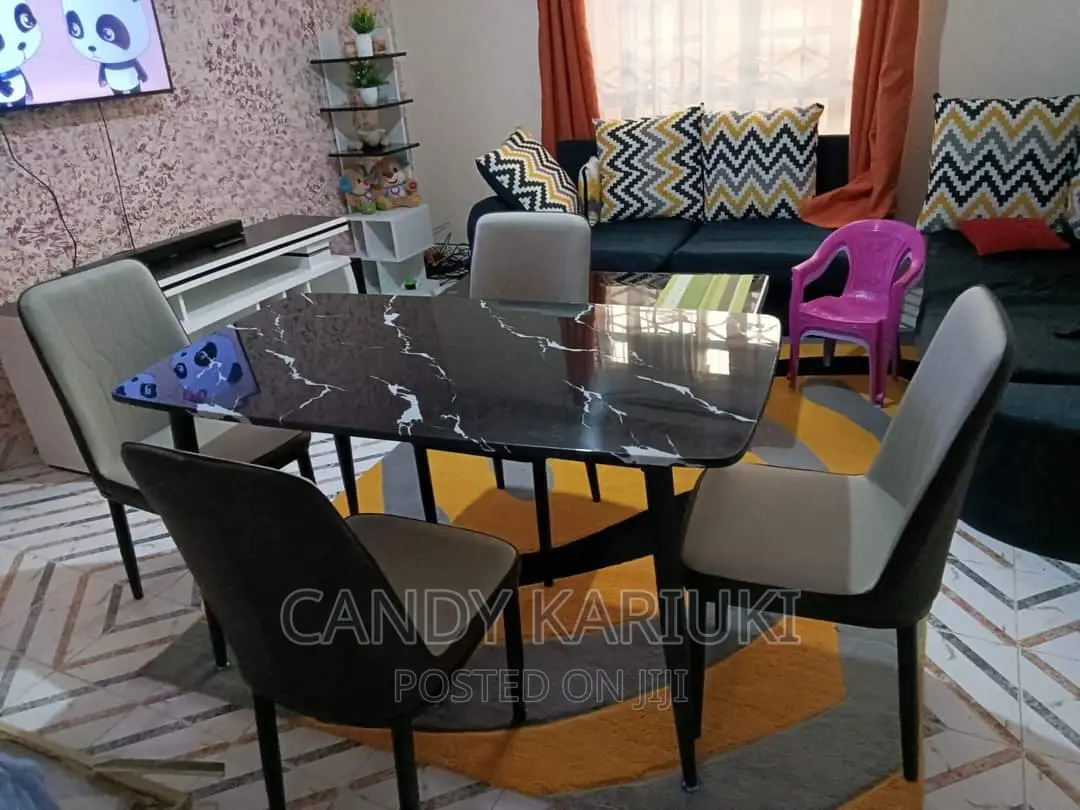 Executive 4 Seater Pure Marble Dining Set