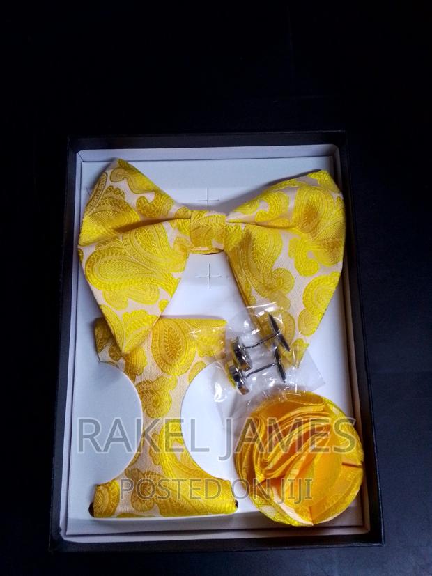 Yellow Butterfly Bowtie - main view