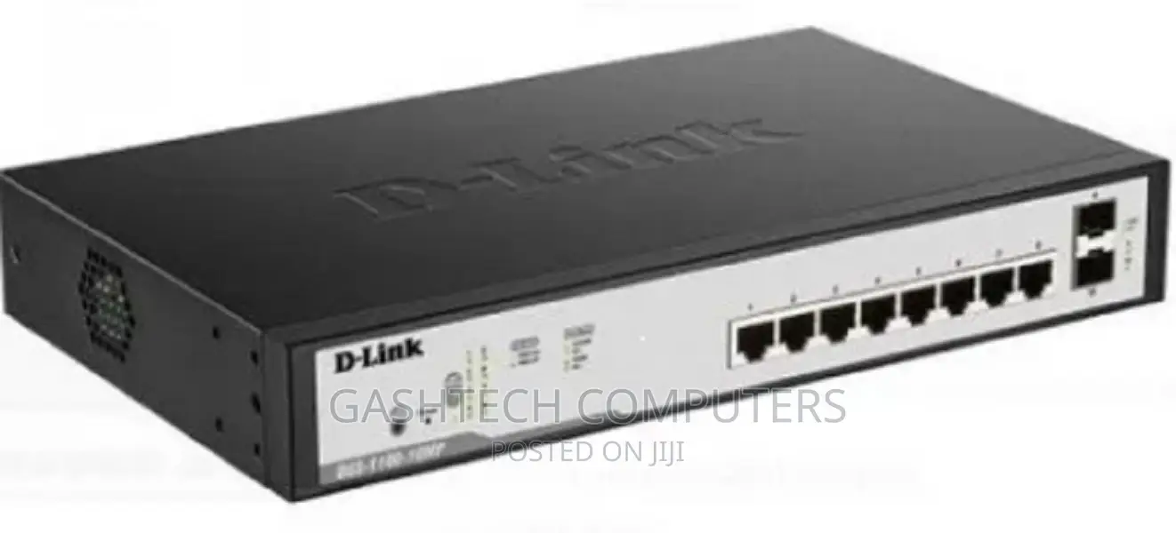 ''d-link 8 Switch+2 SFP Ports-port Poe Gigabit Smart Managed