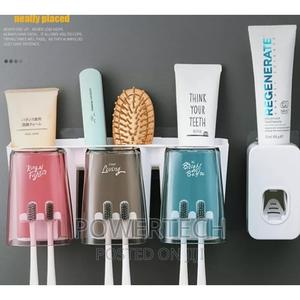 3 in 1 Toothbrush Holder,Toothpaste Dispenser With Cups - thumbnail 2