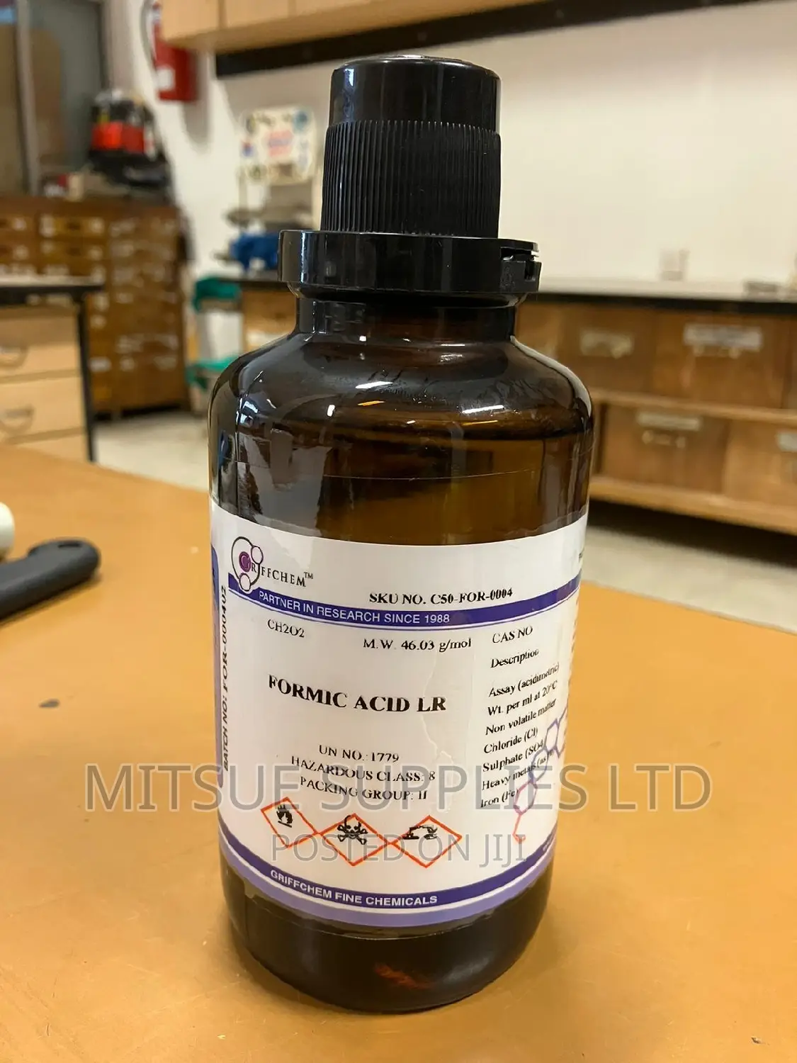 Formic Acid- Lab Reagent 500ml Griffchem