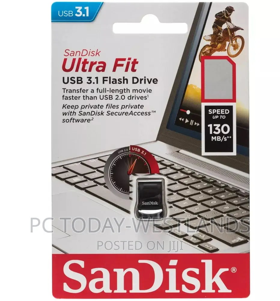 Sandisk 256GB Ultra Fit USB 3.1 Type-a Flash Drive