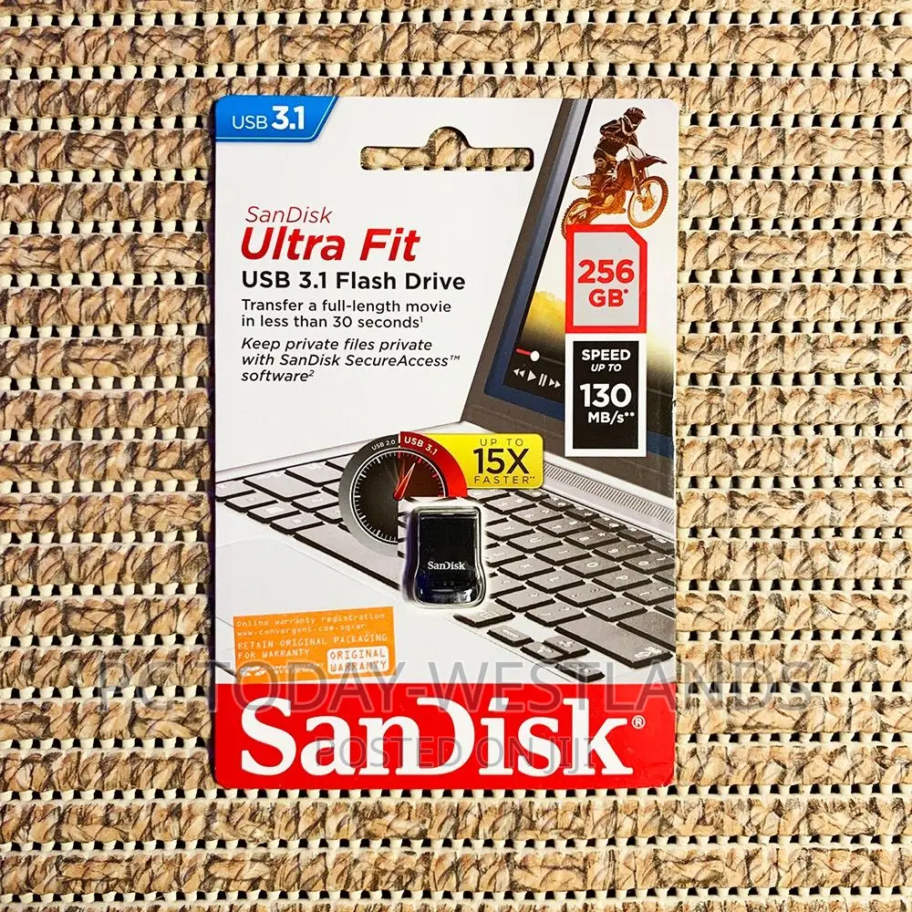 Sandisk 256GB Ultra Fit USB 3.1 Type-a Flash Drive