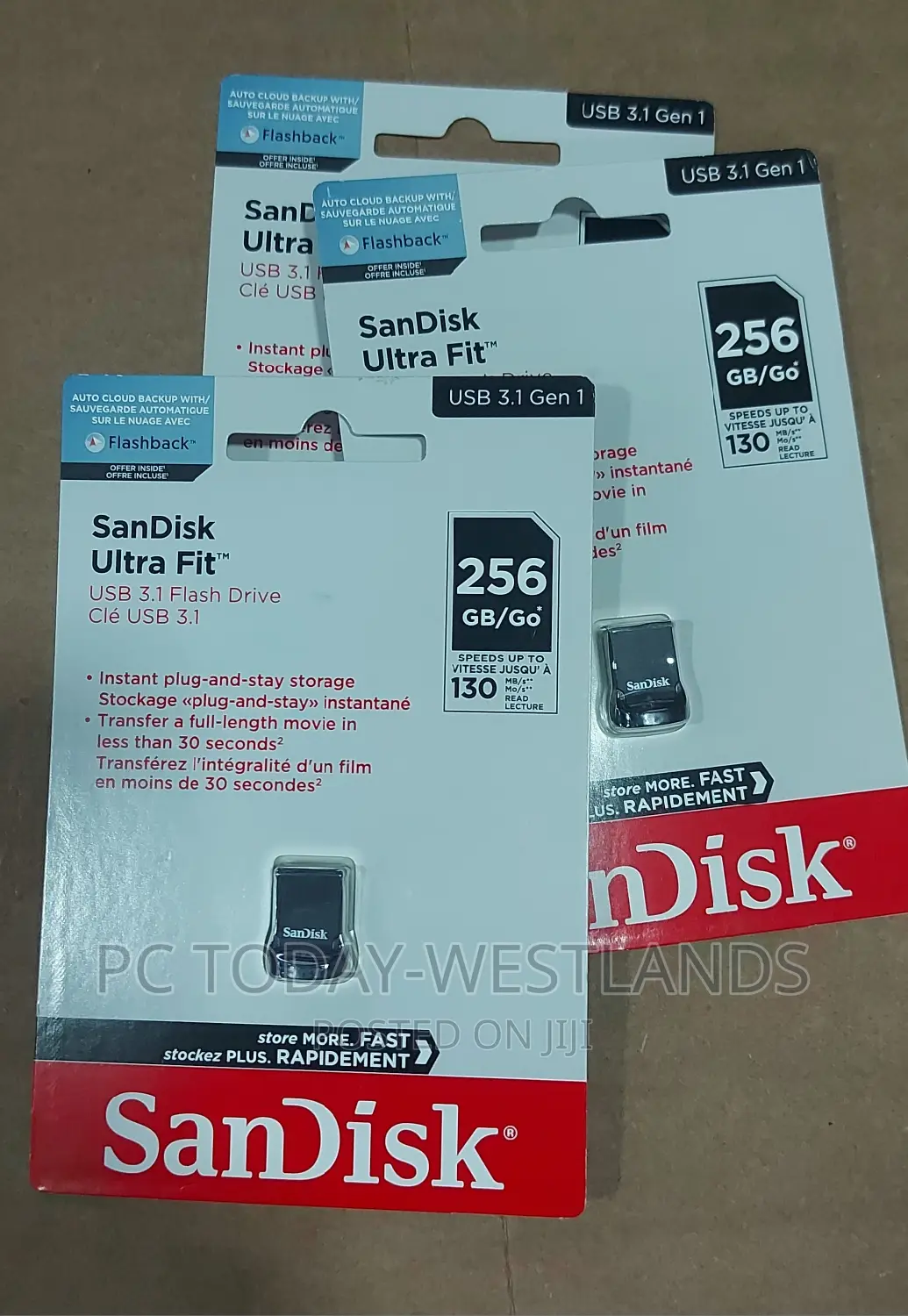 Sandisk 256GB Ultra Fit USB 3.1 Type-a Flash Drive