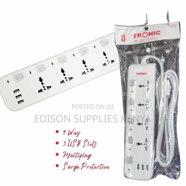 Extension Cable Tronic Power Extension Cord Socket USB Ports