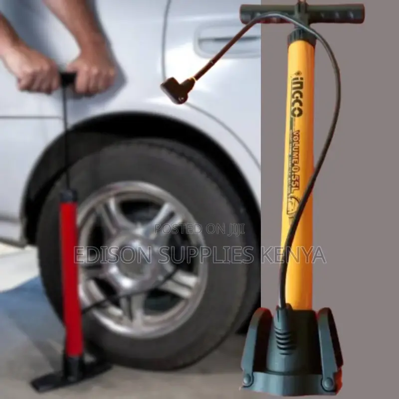 Ingco Hand Pump Tyre Bicycle Bike Pump 80psi Ball Pressure
