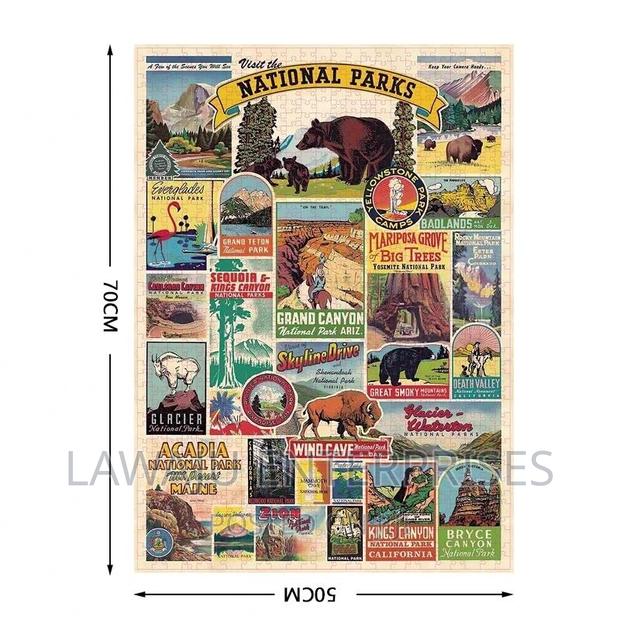 Jigsaw Puzzle - 1000pcs Assorted Designs - thumbnail 3