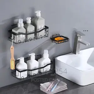 3pcs Set Shower Caddy Shelf/Bathroom Organizer