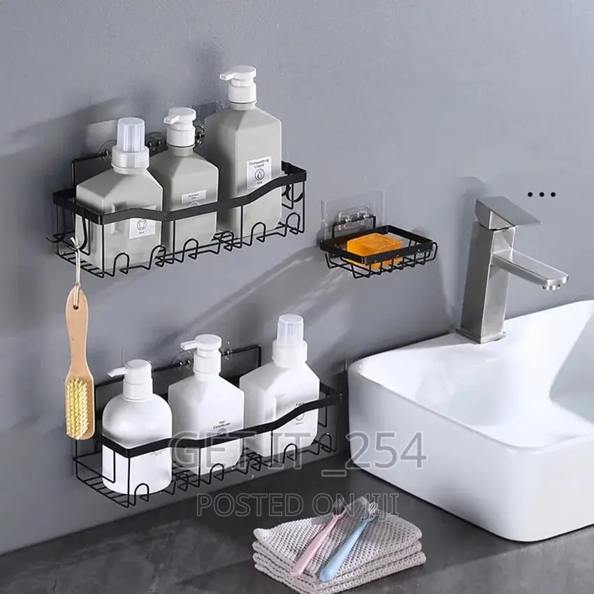 3pcs Set Shower Caddy Shelf/Bathroom Organizer