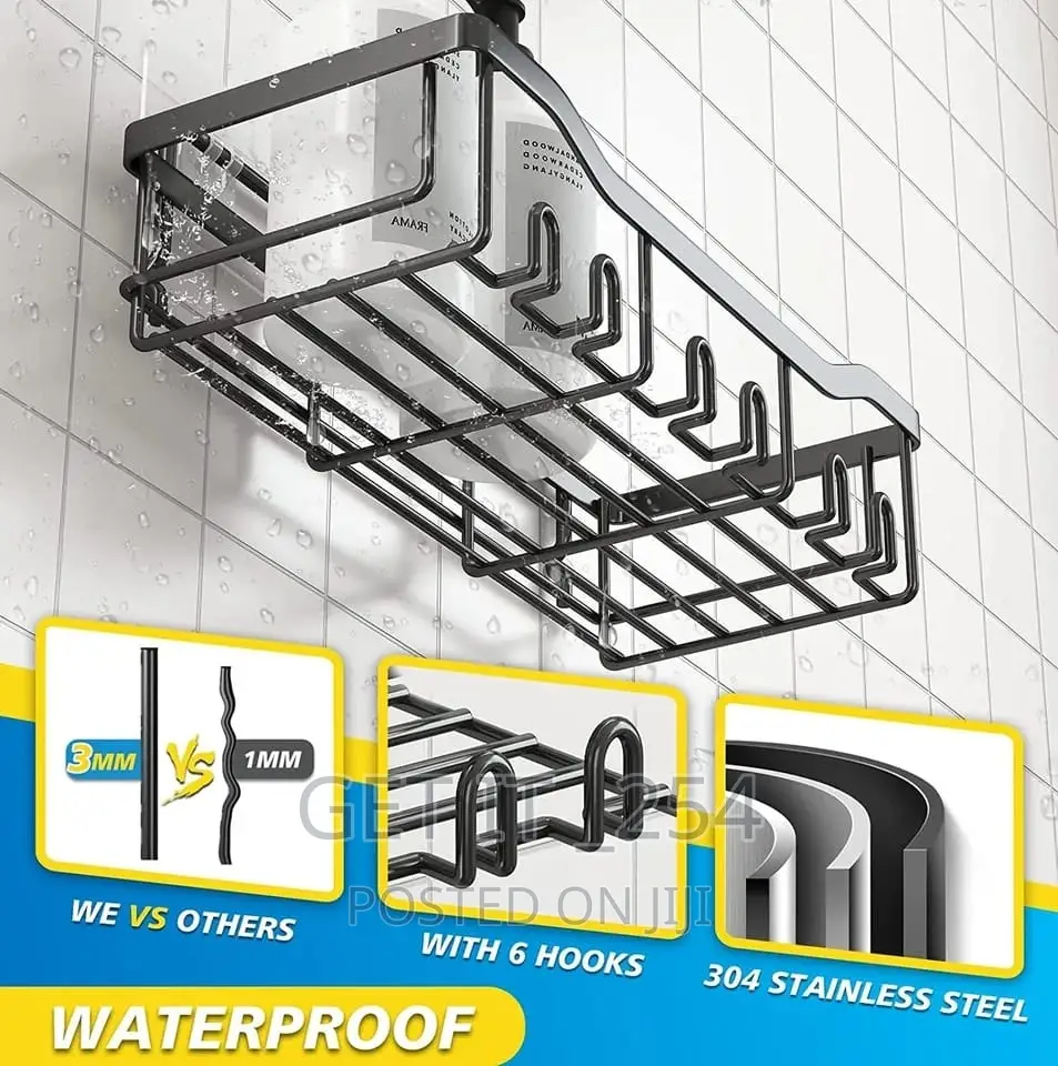 3pcs Set Shower Caddy Shelf/Bathroom Organizer