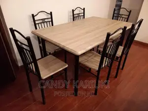 Wooden 6 Seater Dining Table Set