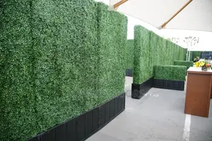 Uv-Resistant Artificial 40x60cm Green Wall Backdrop Hedge Panels
