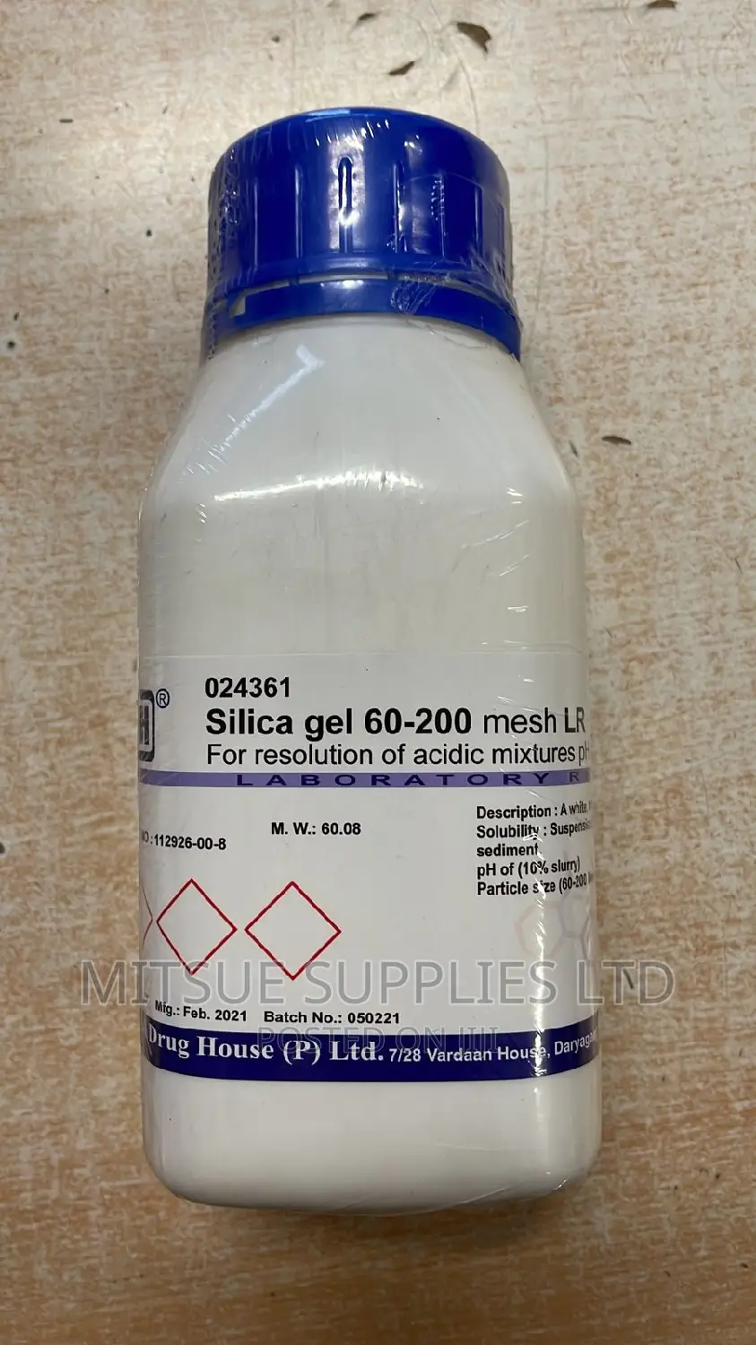 Silica Gel 60-200 Mesh LR for Resolution of Acidic Mixtures