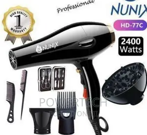 Nunix Hair Blow Dry Commercial With Accessories - 2400W