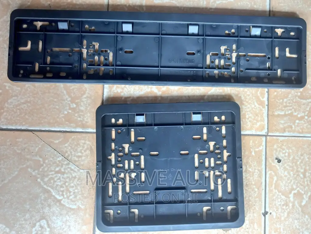 Buy Plastic Number Plates Holder/ Black Plates Holder