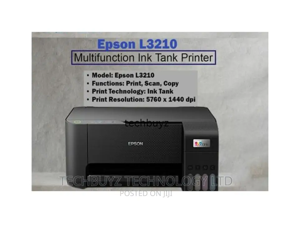 Epson L3210 Ink Tank Printer, Print, Copy and Scan - Usb