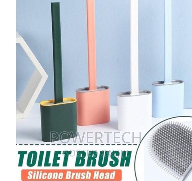 Silicone Toilet Bowl Brush (White). - main view