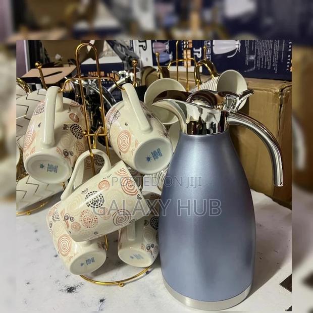 Mugs and Flask 2 LTRS PCS Tea Set