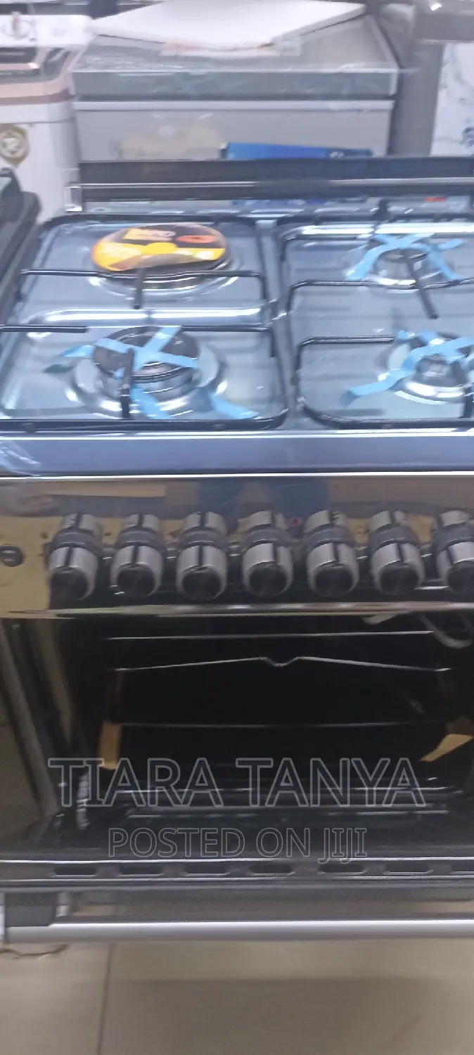 Roch 60×60, 3 Gas 1 Electric Plate Cooker (Stainless Steel