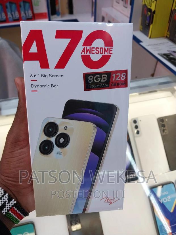 New Itel A70 128 GB Black - main view