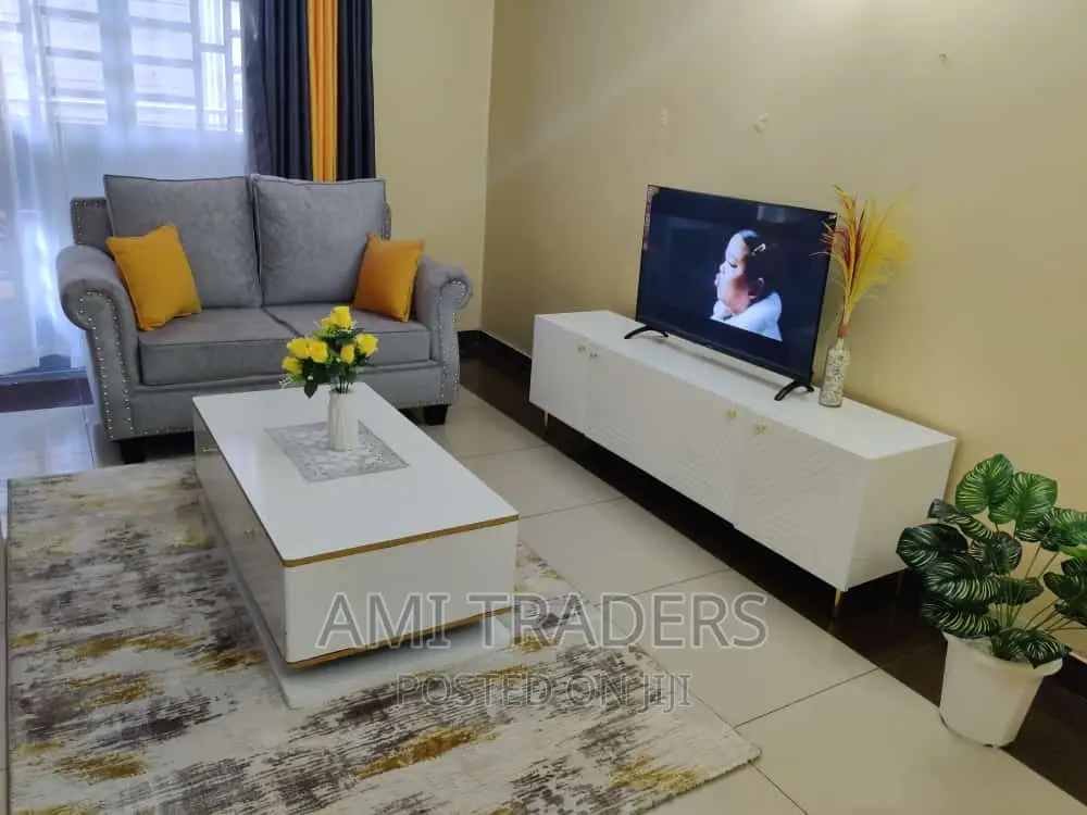 White Golden Coffee Table