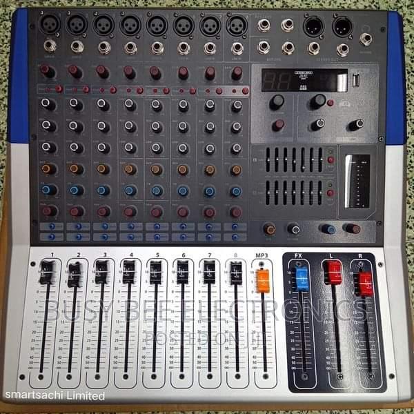 8 Ch Powered Pro Mixer - main view