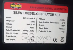 Hisaki 13kva Power Generator