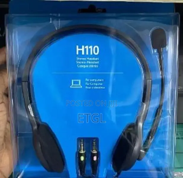 ,Logitech H110 Wired Headset, Stereo Headphones