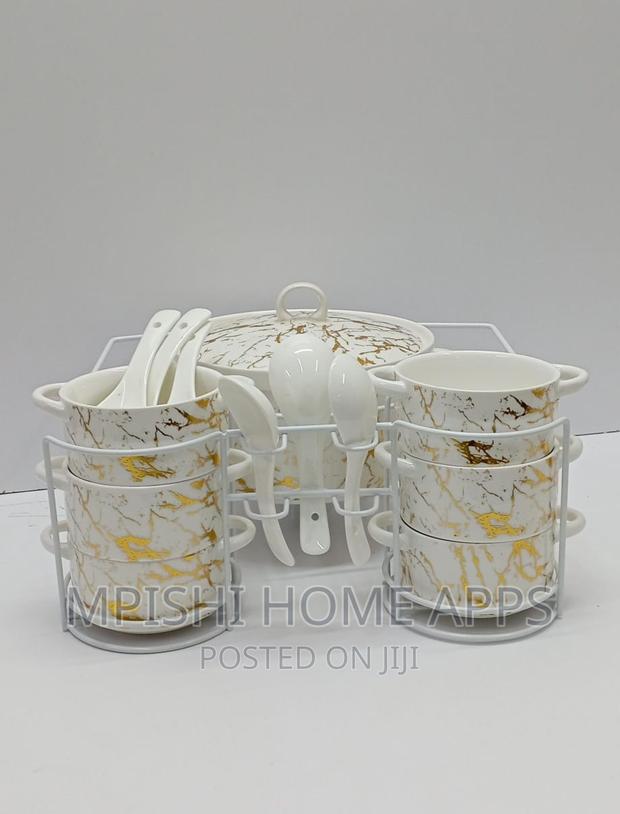 15pcs Ceramic Soup Set