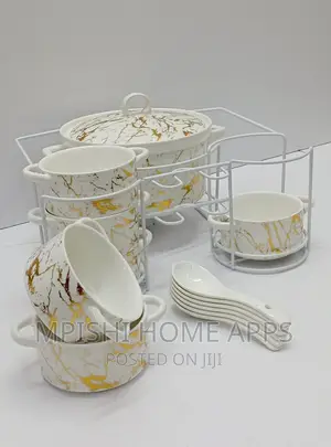 15pcs Ceramic Soup Set