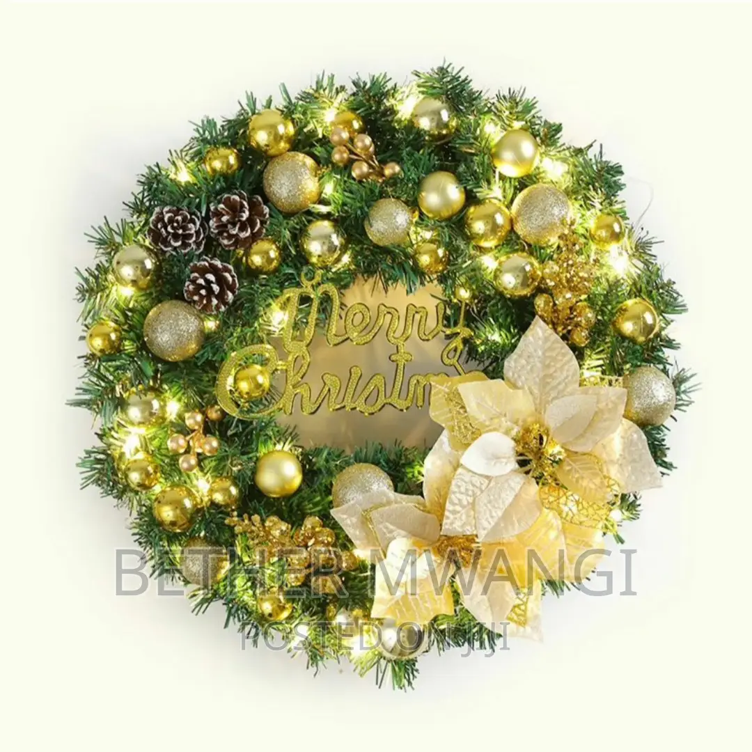 Christmas Door Wreath Decor - Available in Kenya