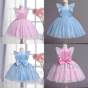 Cute Lace Star Girls Dress