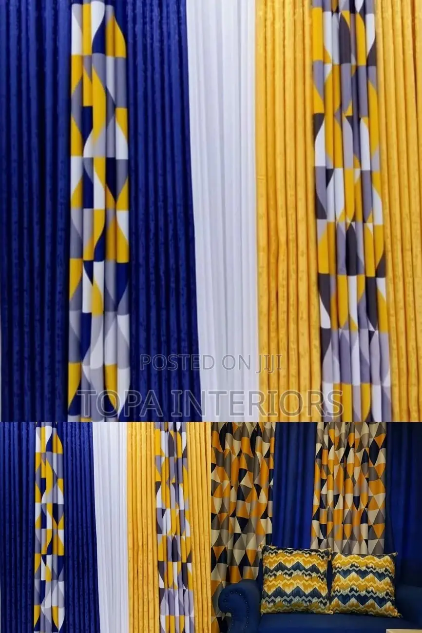 Blue and Yellow Curtains Blue and Yellow Curtains