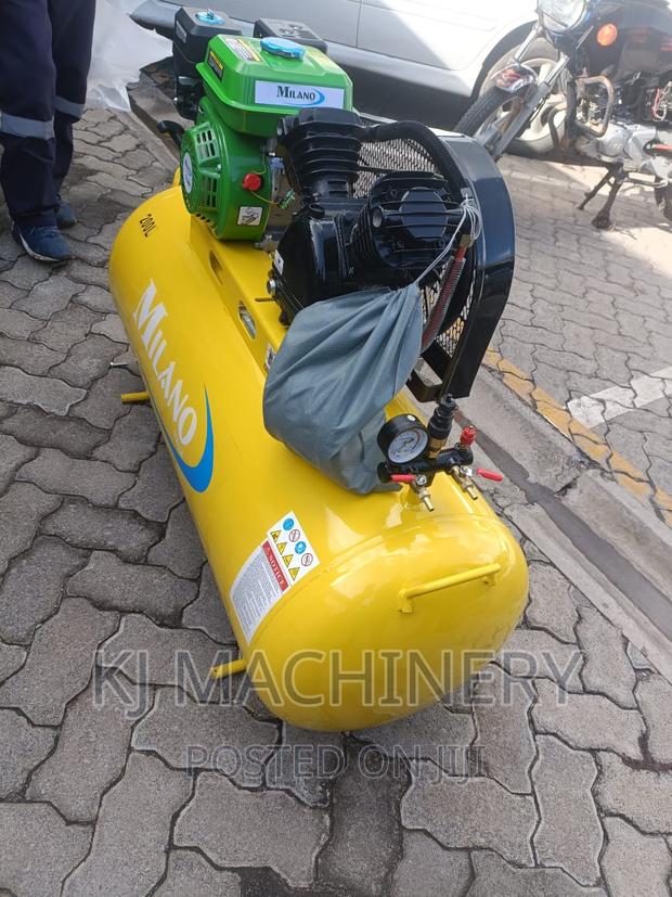 Gasoline Powered 200 Litres Air Compressor -Quality Assured - thumbnail 3